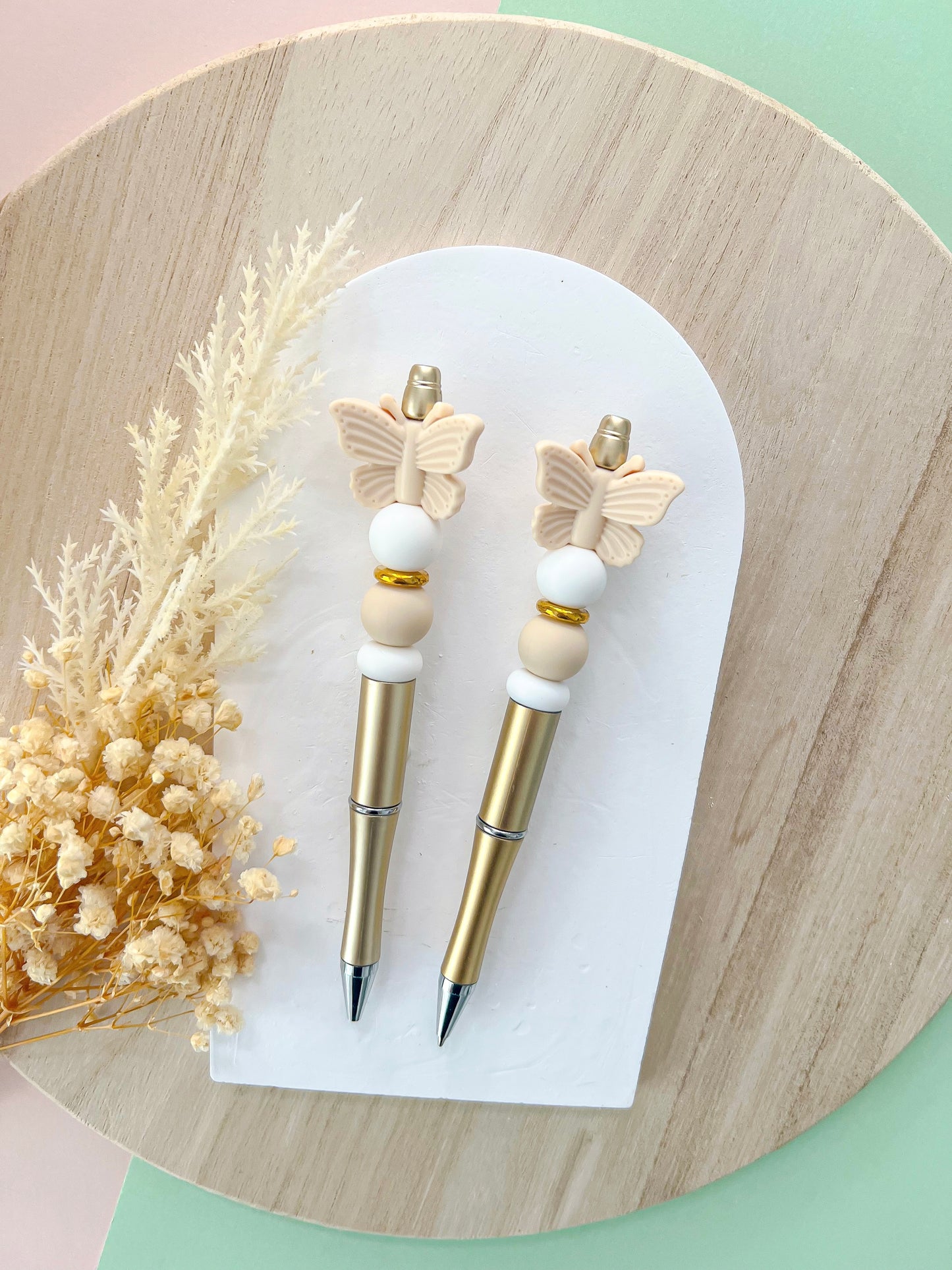 Butterfly Beige Pen