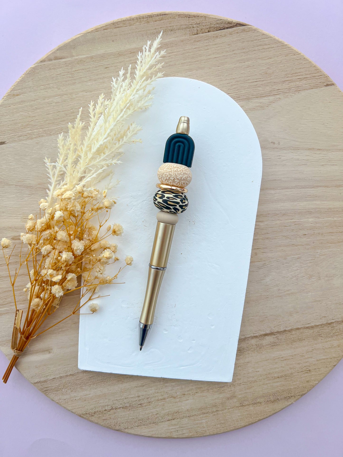 Luxe Arch Black Leopard Pen