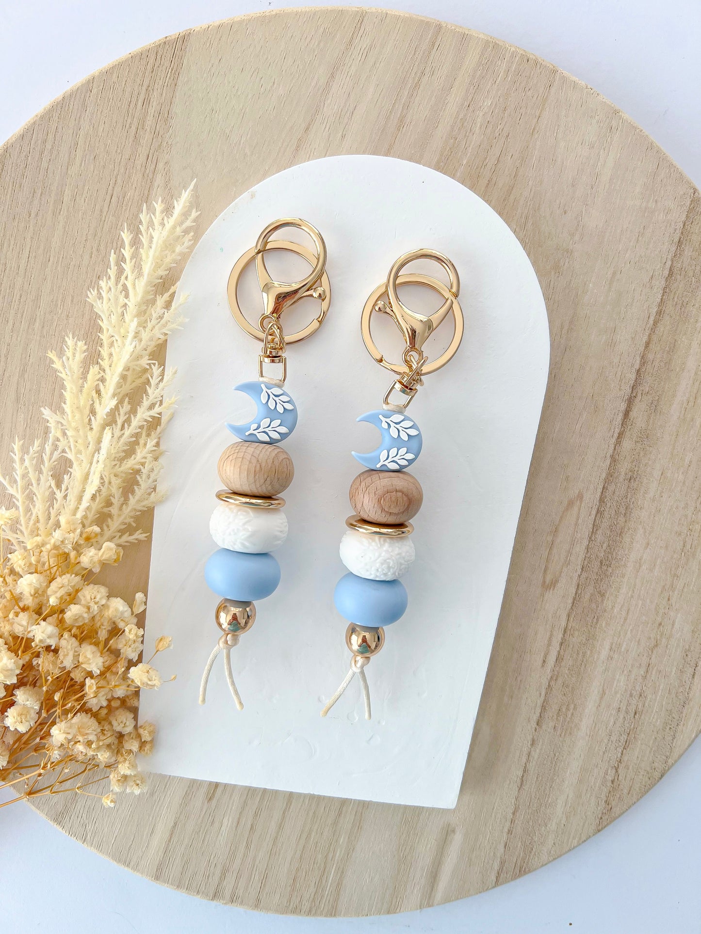 Moon Blue Keychain