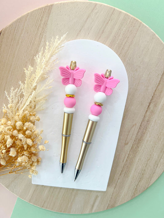 Butterfly Hot Pink Pen
