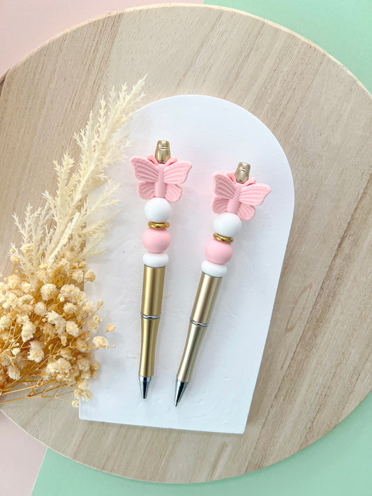 Butterfly Pale Pink Pen