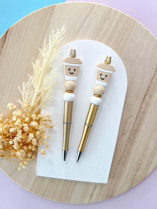 Coffee Cup Beige Pen
