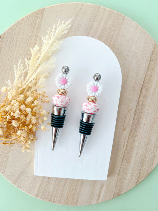 Daisy Blushing Bloom Wine Stopper