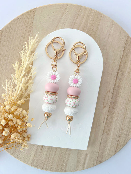 Daisy Springtime Harmony Blossom Keychain