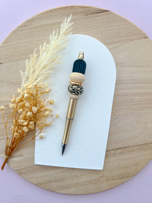 Luxe Arch Black Leopard Pen