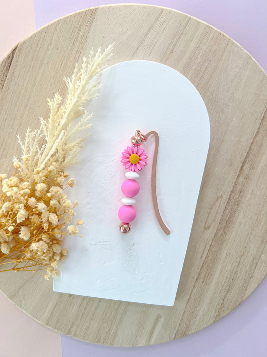 Daisy Hot Pink Bookmark