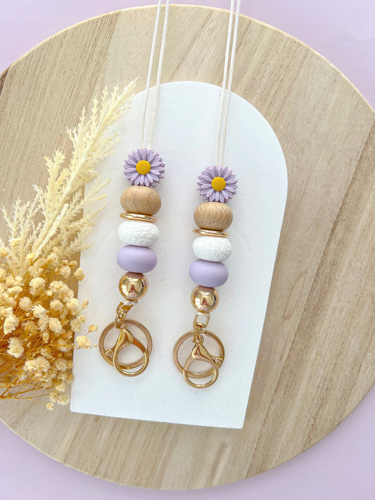 Daisy Lilac Lanyard