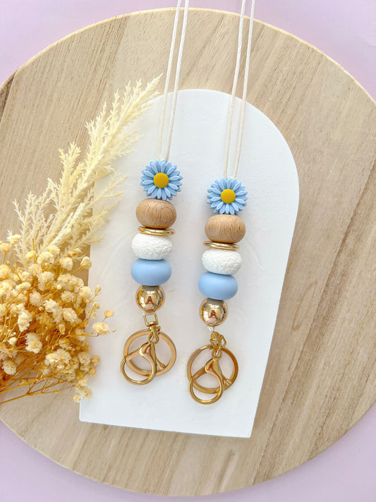 Daisy Blue Lanyard