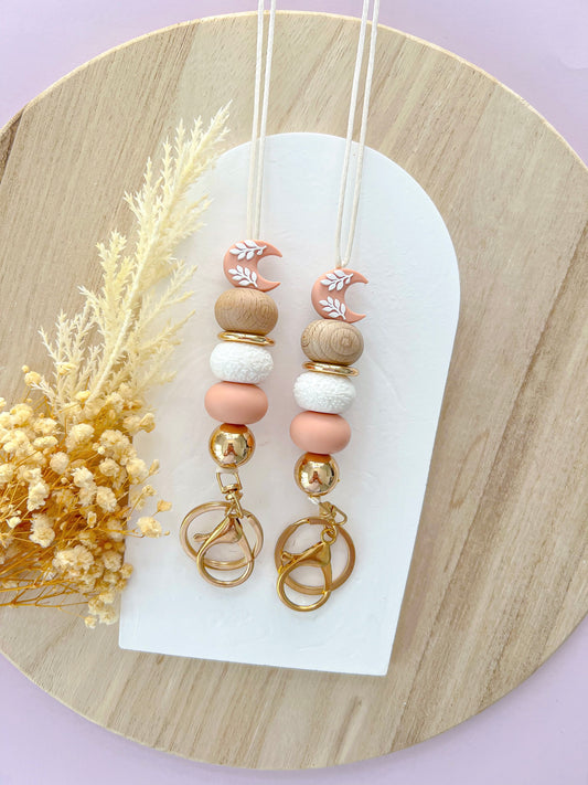 Moon Peach Lanyard