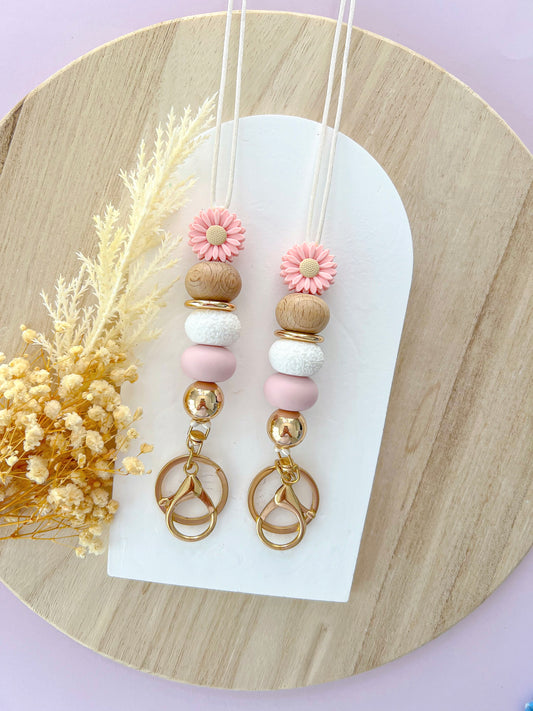 Daisy Pink Lanyard