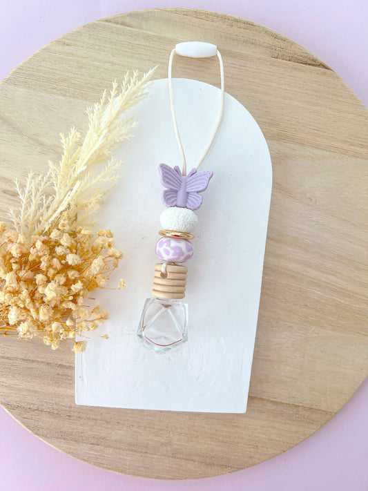 Butterfly Lilac Splash Glass Diffuser
