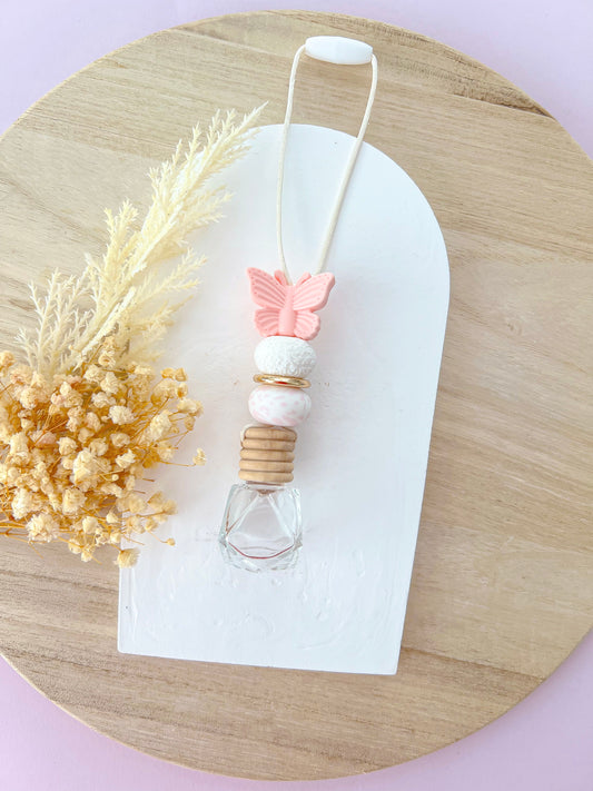 Butterfly Pink Splash Glass Diffuser