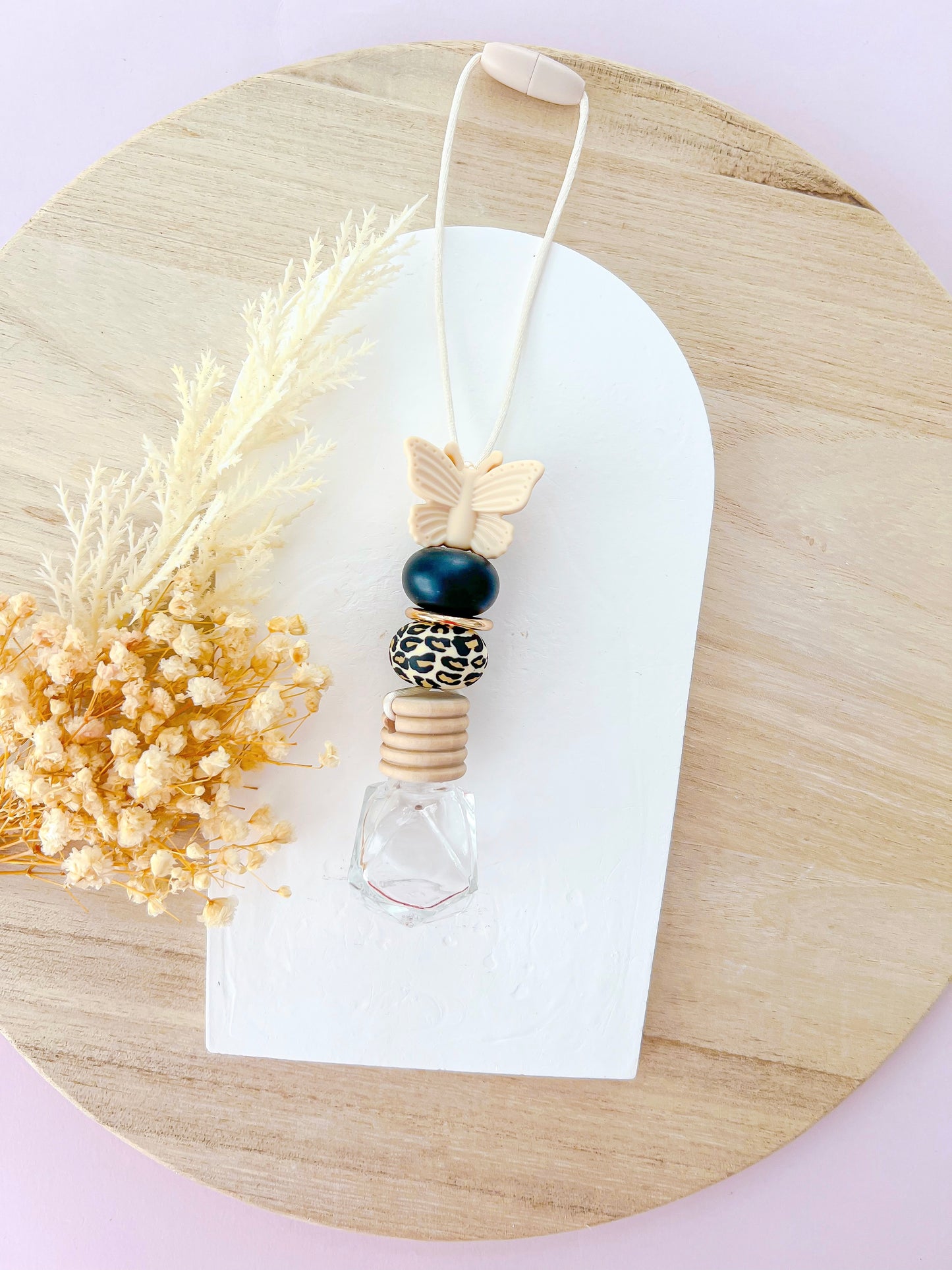 Butterfly Beige Leopard Glass Diffuser