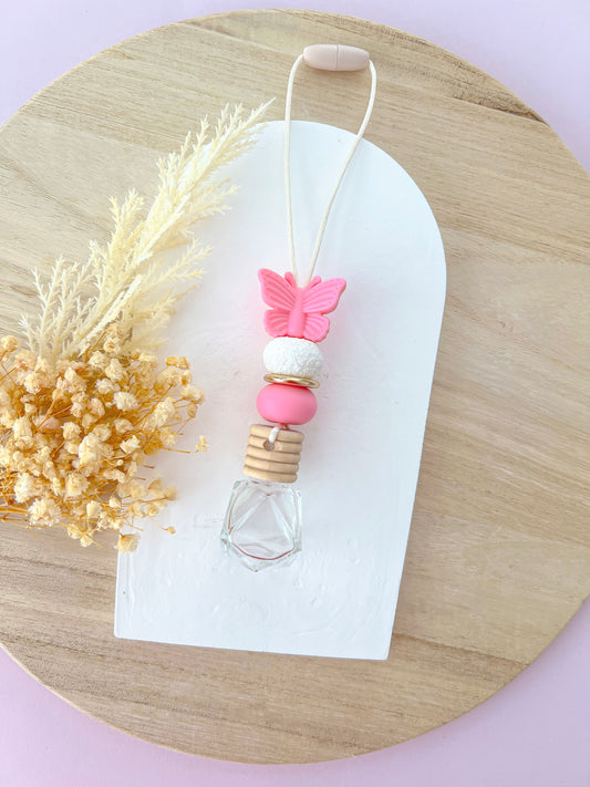 Butterfly Hot Pink Glass Diffuser