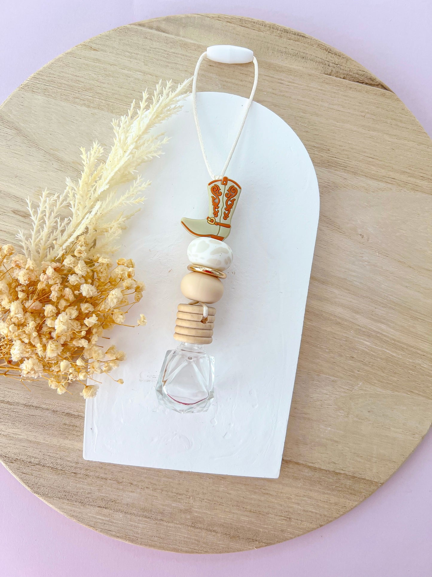 Western Boot Beige Glass Diffuser
