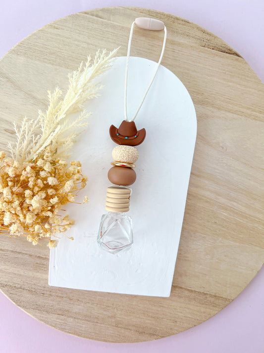 Western Cowboy Hat Glass Diffuser