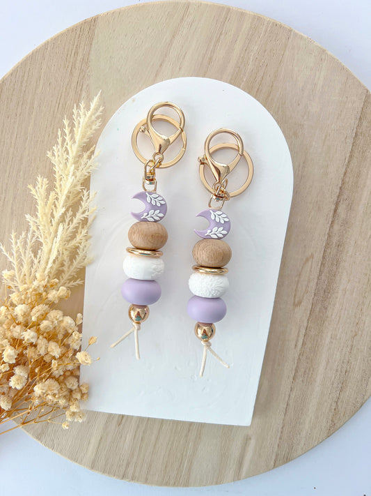 Moon Lilac Keychain