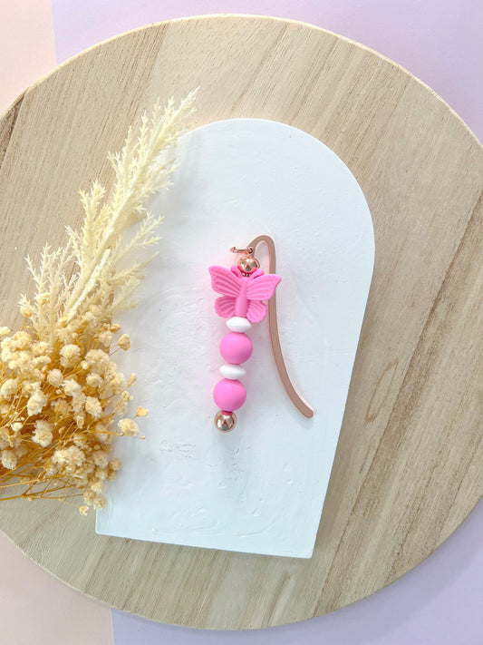Butterfly Hot Pink Bookmark