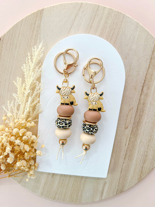 Highland Cow (Buttercup) Keychain