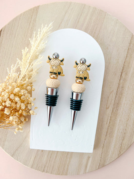 Highland Cow (Buttercup) Wine Stopper